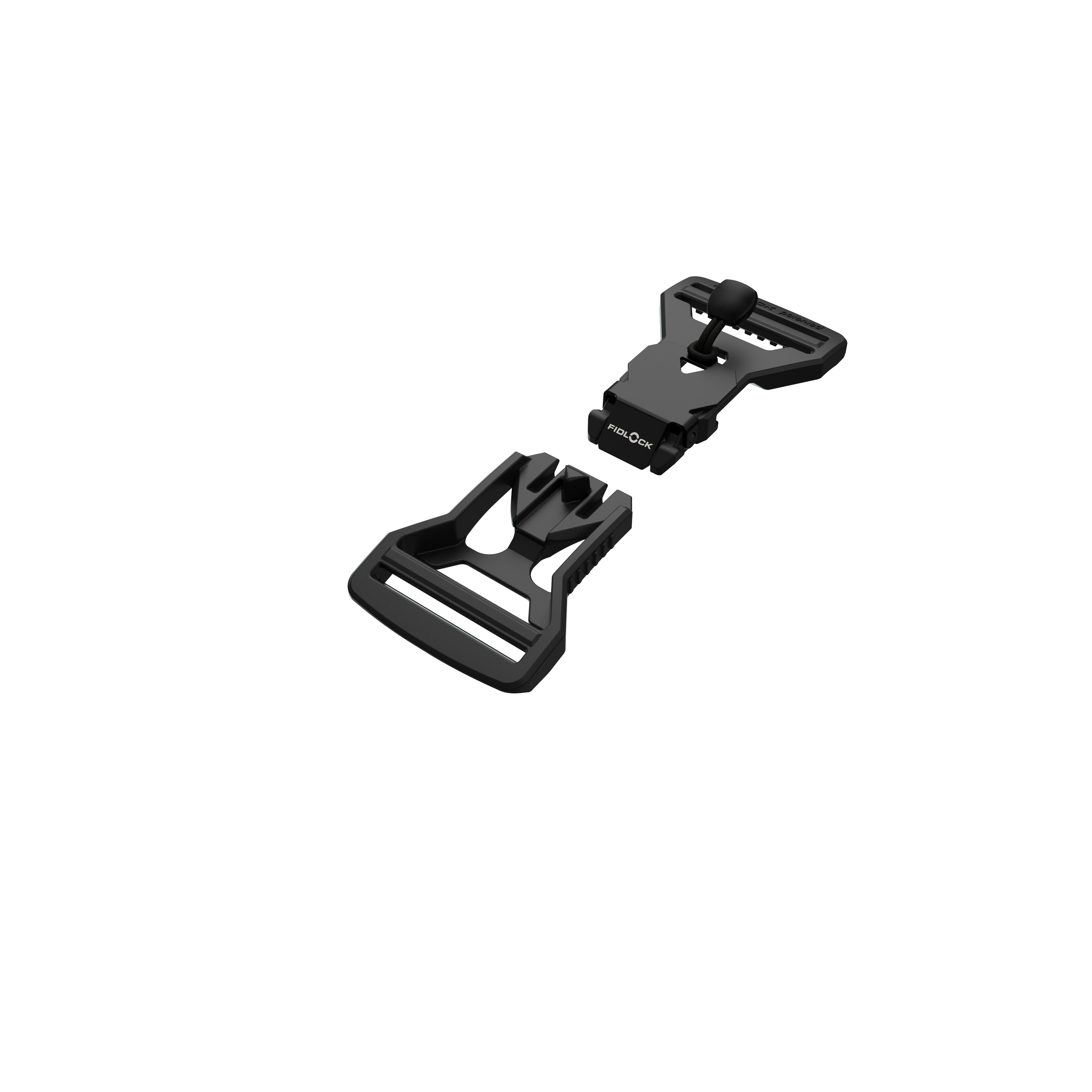 Fidlock® V-buckle 40mm LL Black with Pull